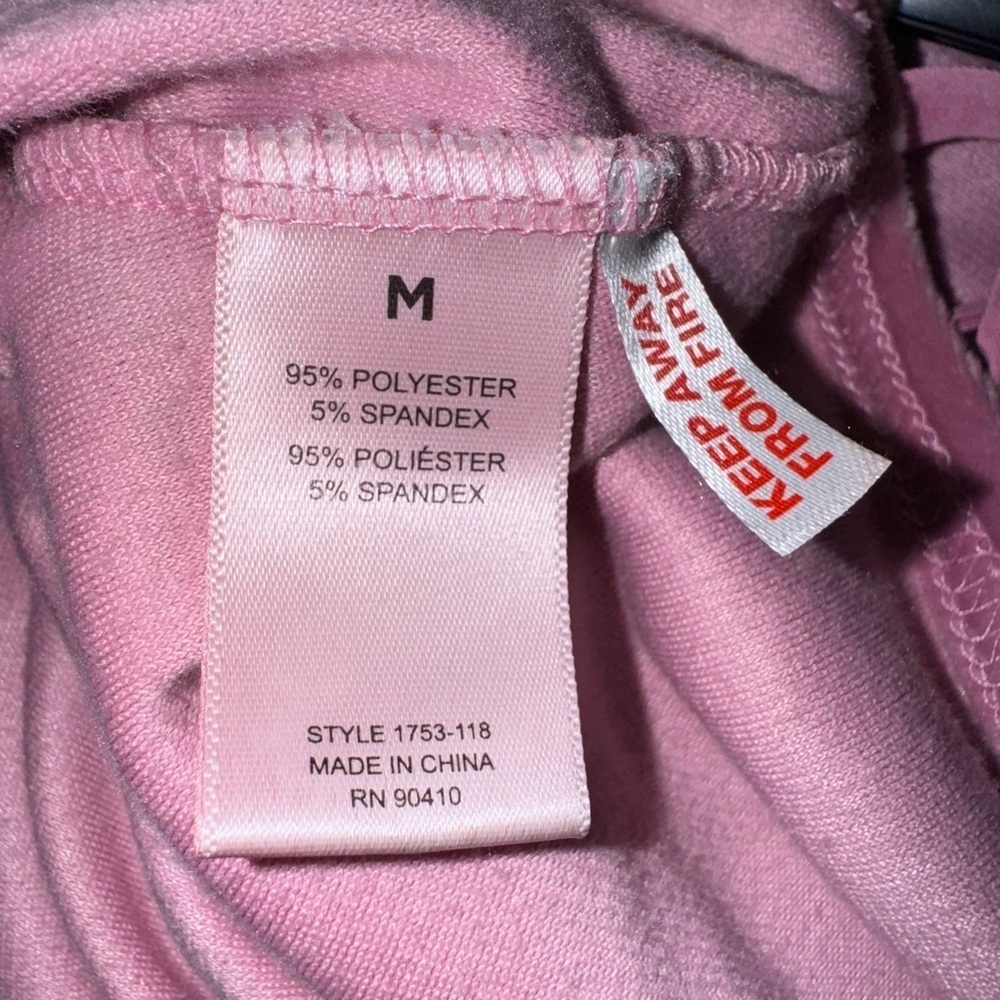 Juicy Couture cropped Pink Hoodie Top with bling design. Size M. GUC - Picture 8 of 9